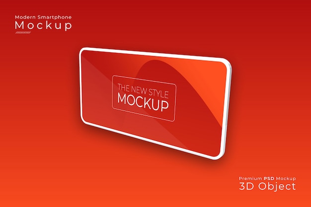 PSD mockup di smartphone moderno