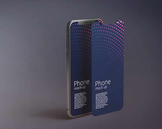 Modern smartphone screen mockup