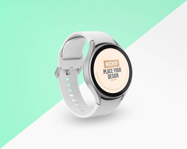 Modern smartwatches with screen mock-up