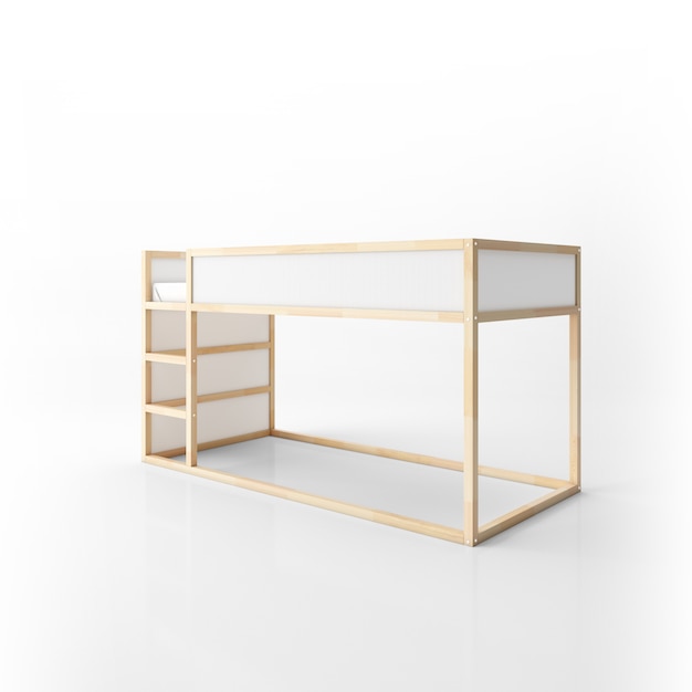modern stapelbedontwerp geïsoleerd