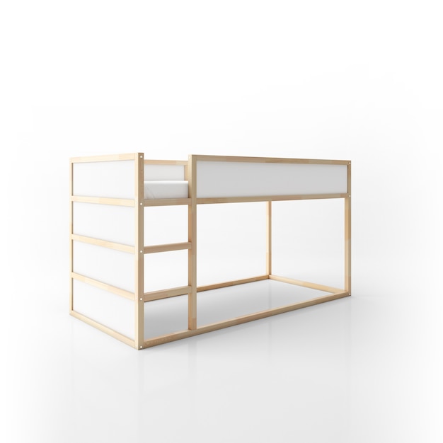 modern stapelbedontwerp geïsoleerd