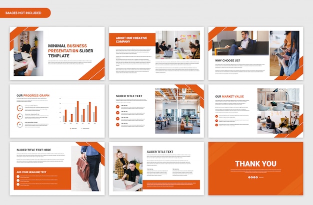 Modern startup and project overview business presentation template design