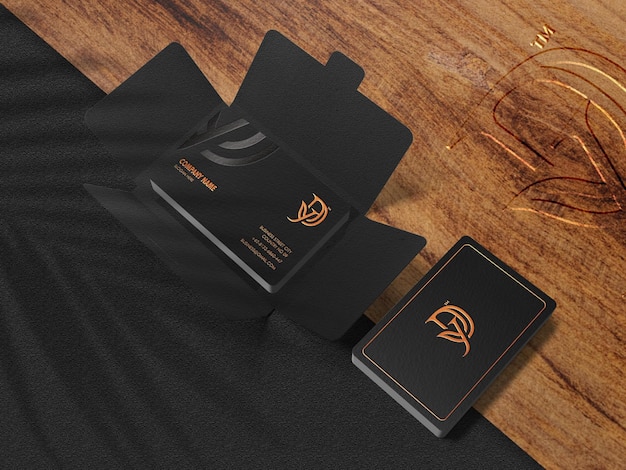 Modern stationery branding mockup scene