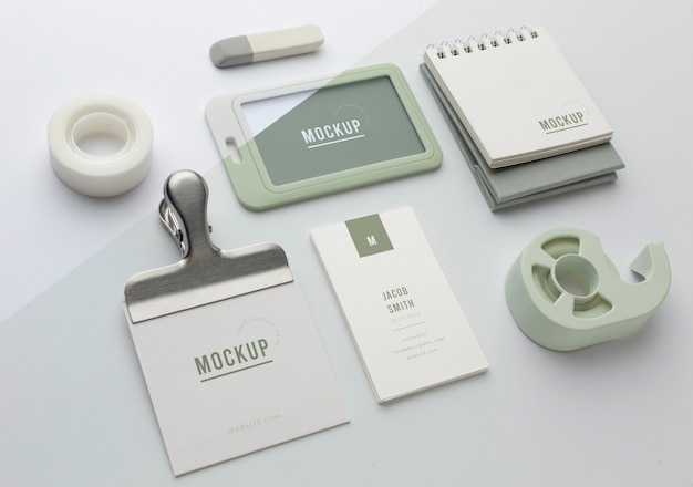 Modern stationery mock-up assortment