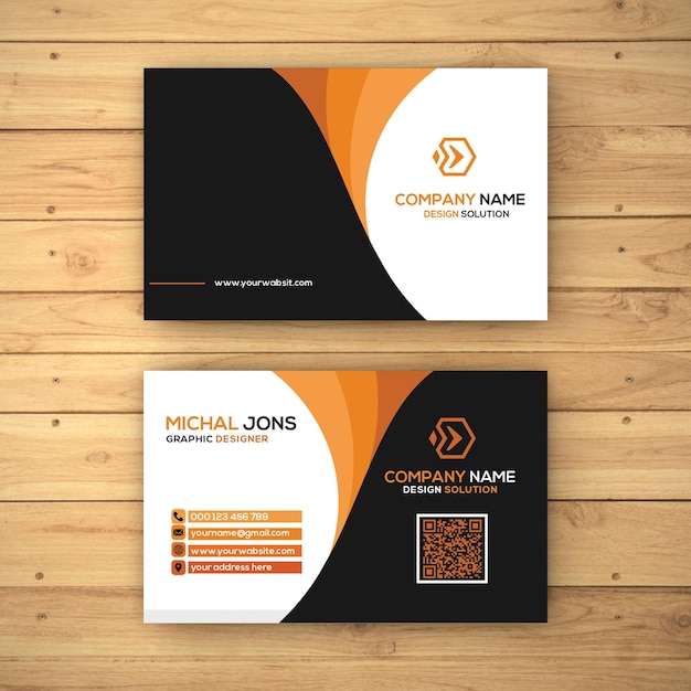 Modern style company business card template design