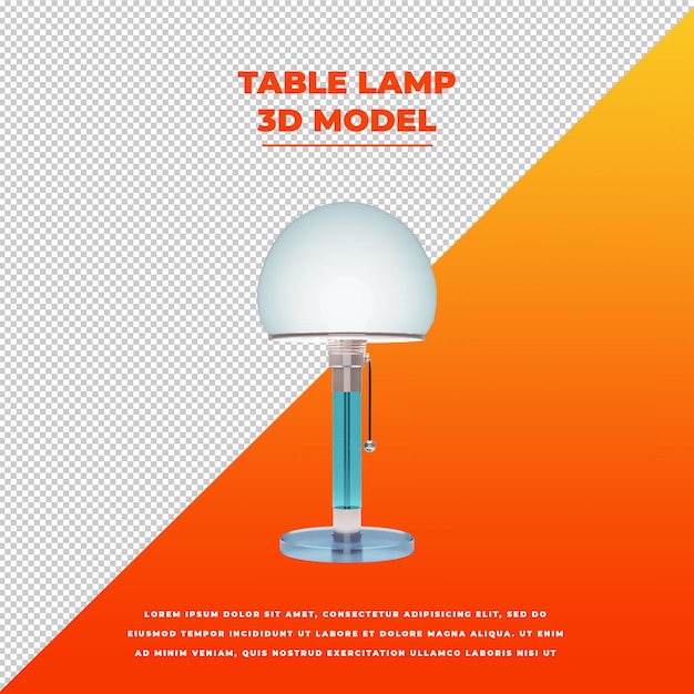 Modern style white table lamp