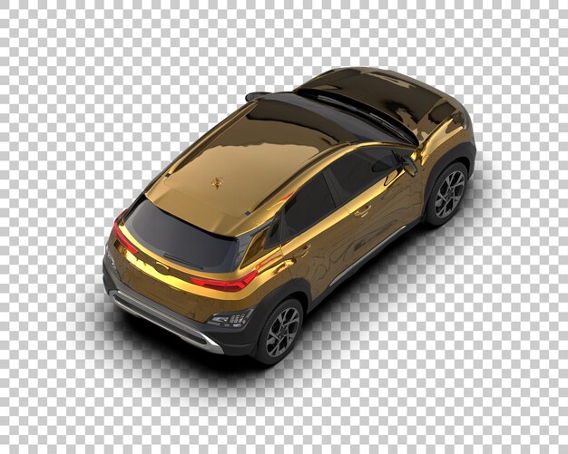 modern suv isolated on background 3d rendering illustration
