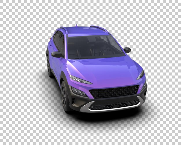 modern suv isolated on background 3d rendering illustration