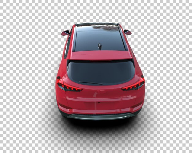รถ SUV สมัยใหม่แยกจากพื้นหลัง ภาพเรนเดอร์ 3 มิติ