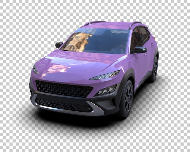 modern suv isolated on background 3d rendering illustration