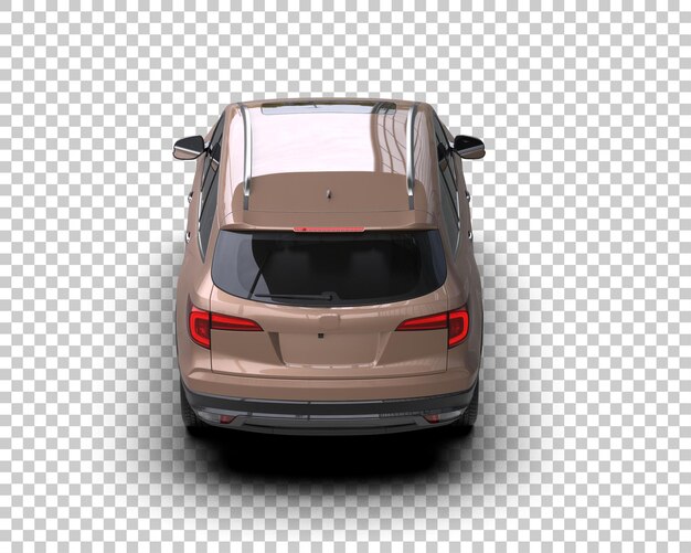 modern suv isolated on background 3d rendering illustration