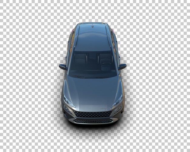 modern suv isolated on background 3d rendering illustration