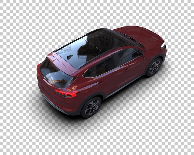 modern suv isolated on background 3d rendering illustration