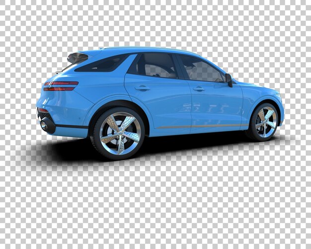 modern suv isolated on background 3d rendering illustration
