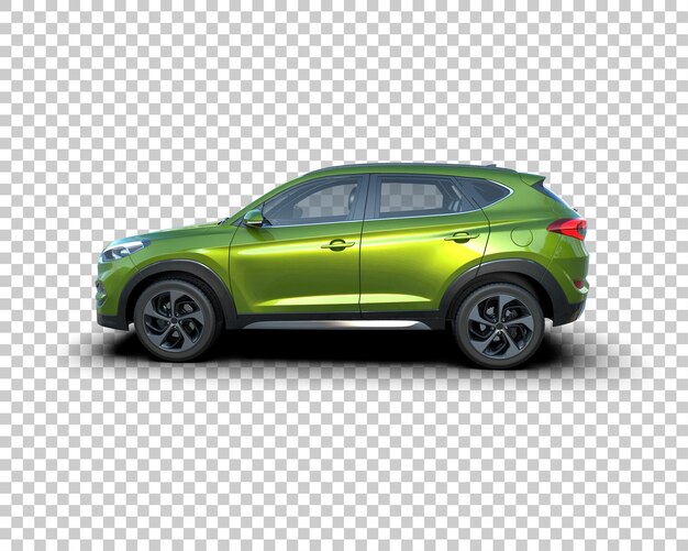 modern suv isolated on background 3d rendering illustration