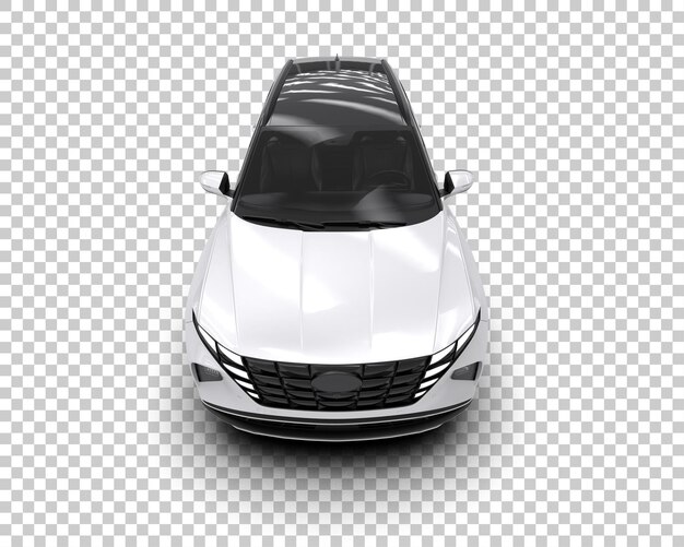 modern suv isolated on background 3d rendering illustration