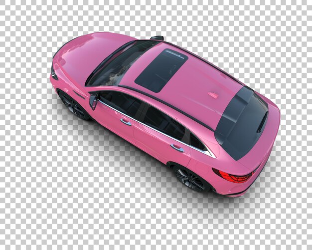 modern suv isolated on background 3d rendering illustration