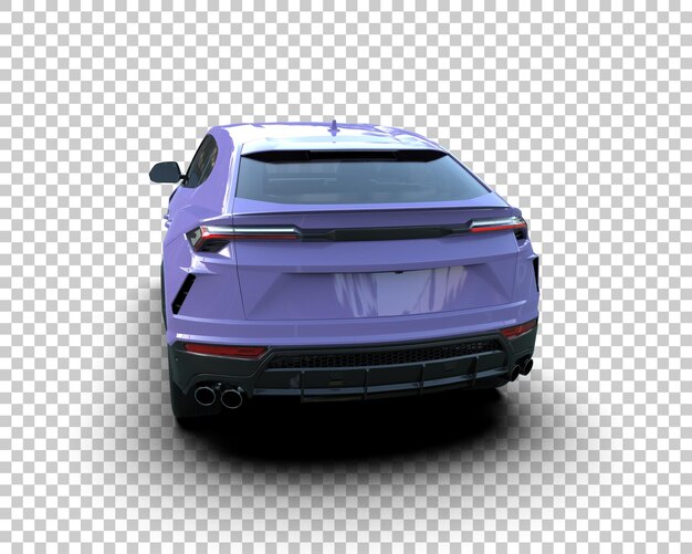 modern suv isolated on background 3d rendering illustration