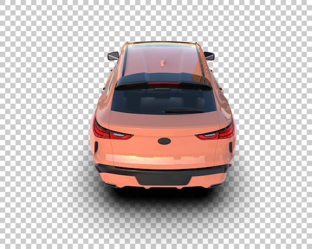 modern suv isolated on background 3d rendering illustration