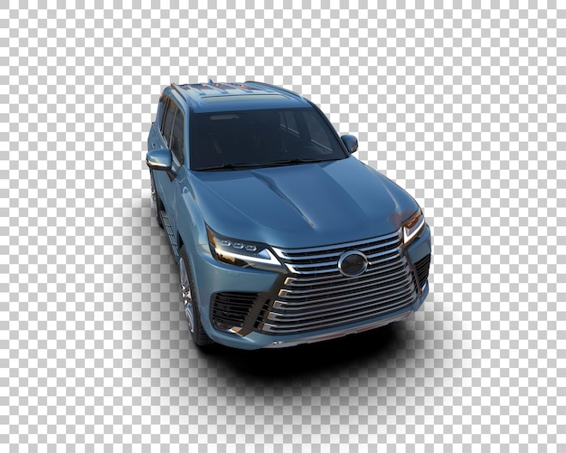 modern suv isolated on background 3d rendering illustration
