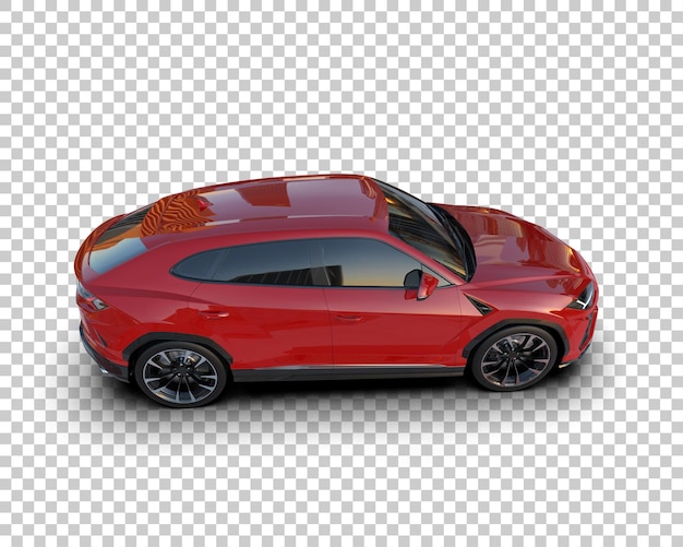 modern suv isolated on background 3d rendering illustration