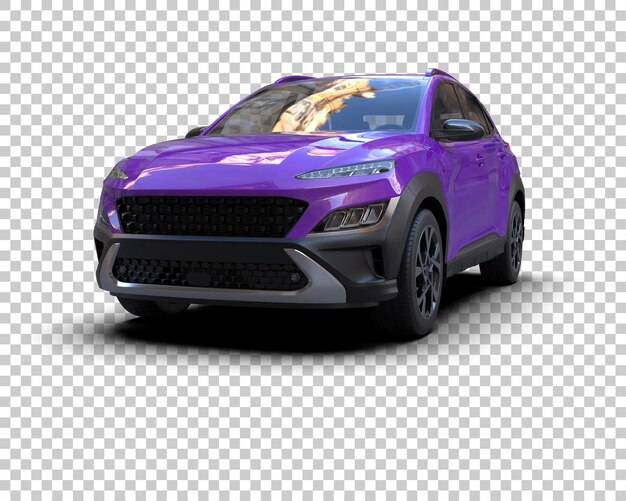 modern suv isolated on background 3d rendering illustration