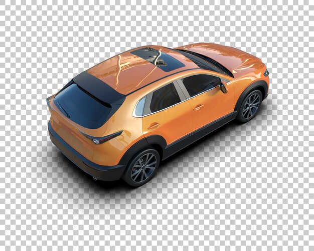modern suv isolated on background 3d rendering illustration