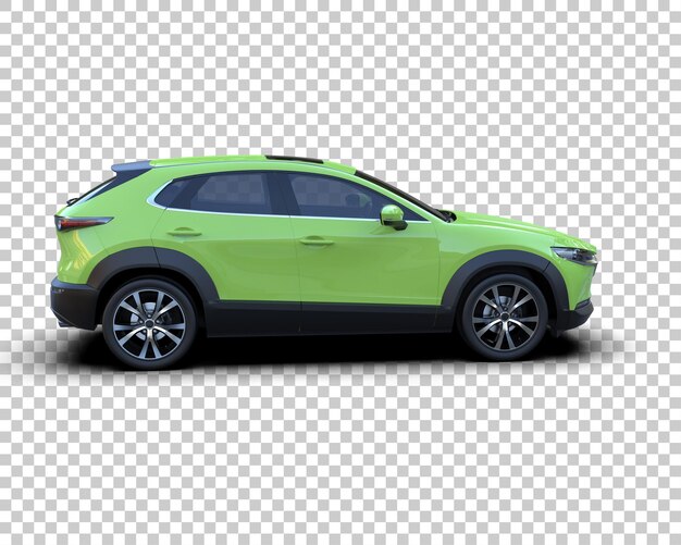 modern suv isolated on background 3d rendering illustration