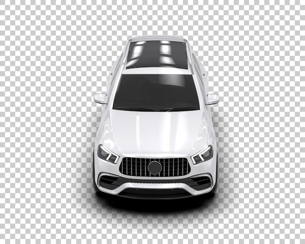 modern suv isolated on background 3d rendering illustration