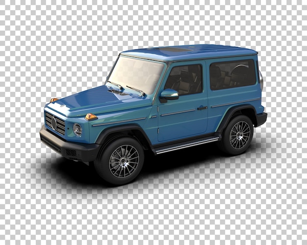 modern suv isolated on background 3d rendering illustration