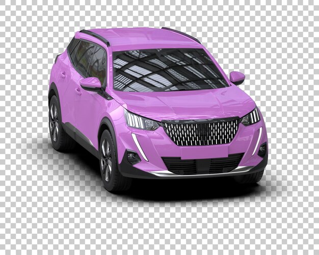 modern suv isolated on background 3d rendering illustration