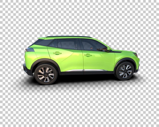 modern suv isolated on background 3d rendering illustration