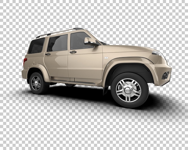 modern suv isolated on background 3d rendering illustration