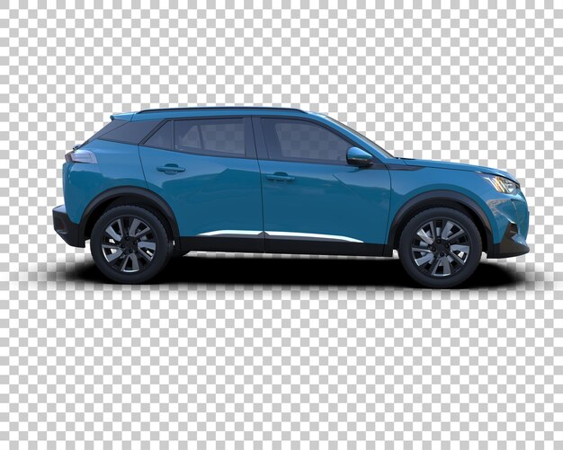 modern suv isolated on background 3d rendering illustration