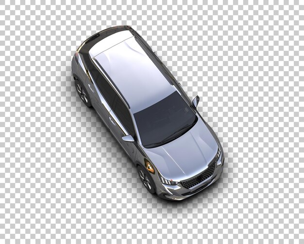modern suv isolated on background 3d rendering illustration