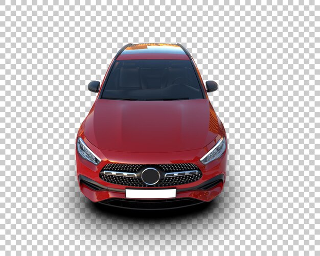 modern suv isolated on background 3d rendering illustration