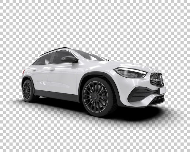 modern suv isolated on background 3d rendering illustration