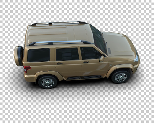 modern suv isolated on background 3d rendering illustration