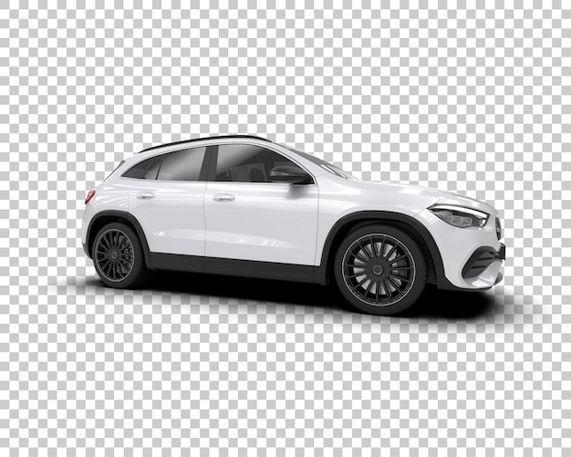 modern suv isolated on background 3d rendering illustration