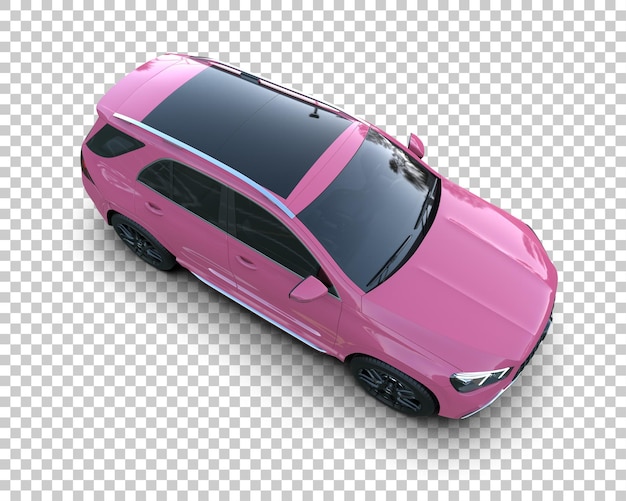 modern suv isolated on background 3d rendering illustration