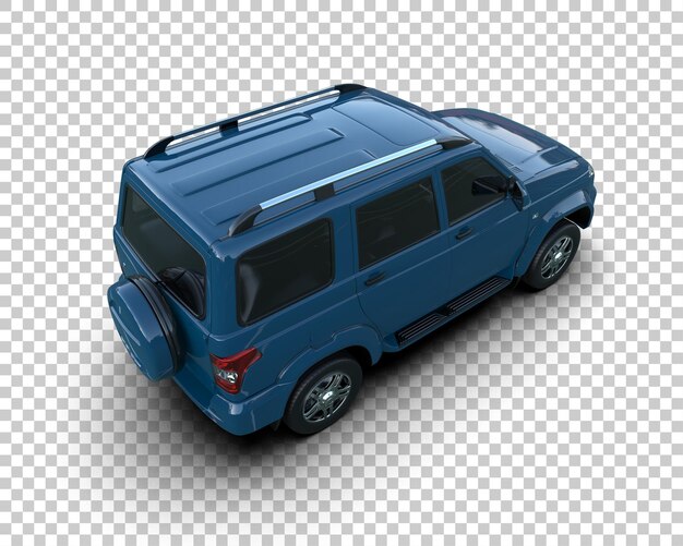 modern suv isolated on background 3d rendering illustration