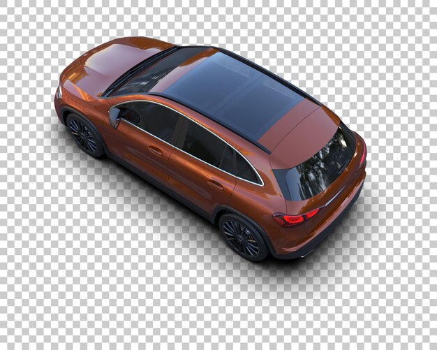 modern suv isolated on background 3d rendering illustration