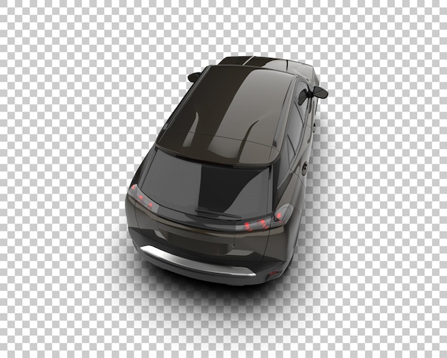 รถ SUV สมัยใหม่แยกจากพื้นหลัง ภาพเรนเดอร์ 3 มิติ