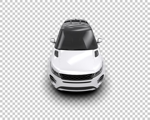 modern suv isolated on background 3d rendering illustration