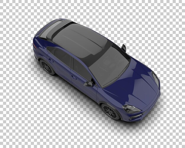 modern suv isolated on background 3d rendering illustration