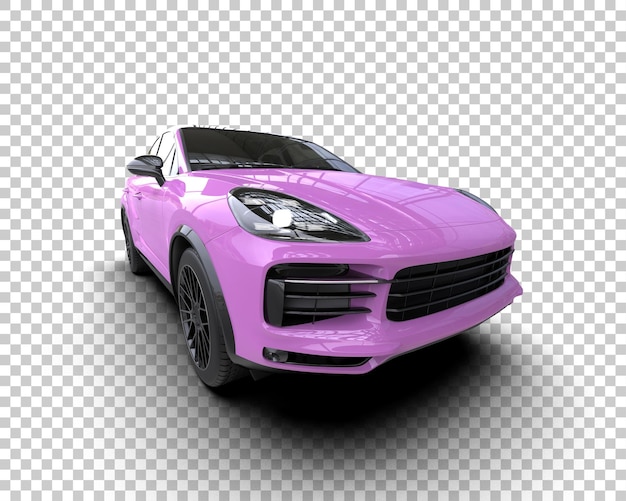 modern suv isolated on background 3d rendering illustration