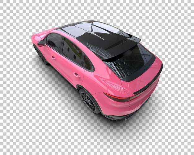 modern suv isolated on background 3d rendering illustration