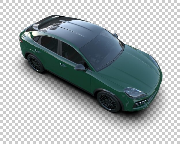 modern suv isolated on background 3d rendering illustration