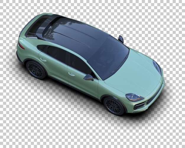 modern suv isolated on background 3d rendering illustration