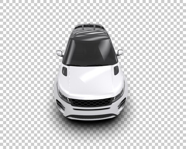 modern suv isolated on background 3d rendering illustration